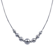 Collar de 15 Cuentas Brillantes - Plata 925 con Rodio
