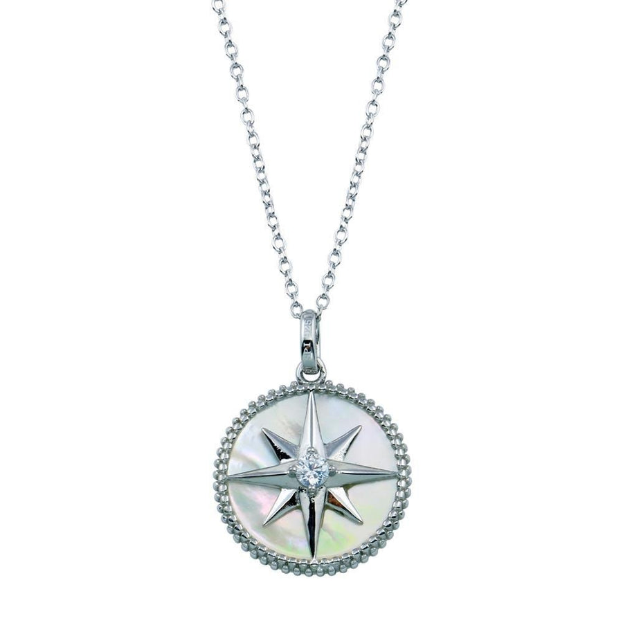 Colgante Estrella del Norte con Nácar - Plata 925