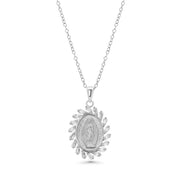 Collar Corazón de Oso con Circonita Roja - Plata 925 con Rodio